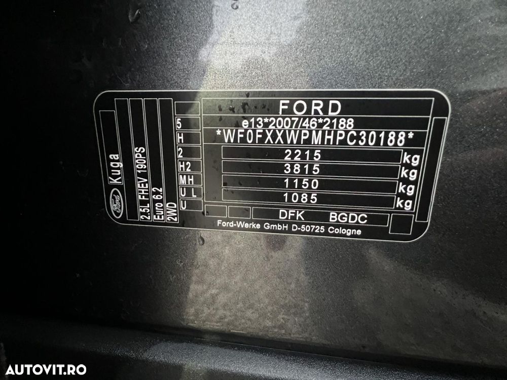 Ford Kuga 2.5 Duratec FHEV FWD ST Line - 7