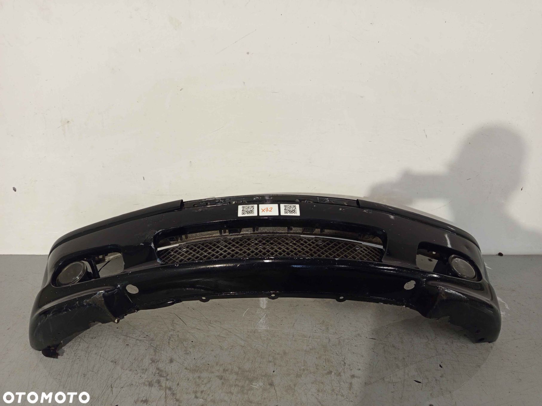 + ZDERZAK PRZÓD PRZEDNI BMW E46 SERIA 3 M PAKIET SHWARZ 2 II CZARNY HALOGENY - 1