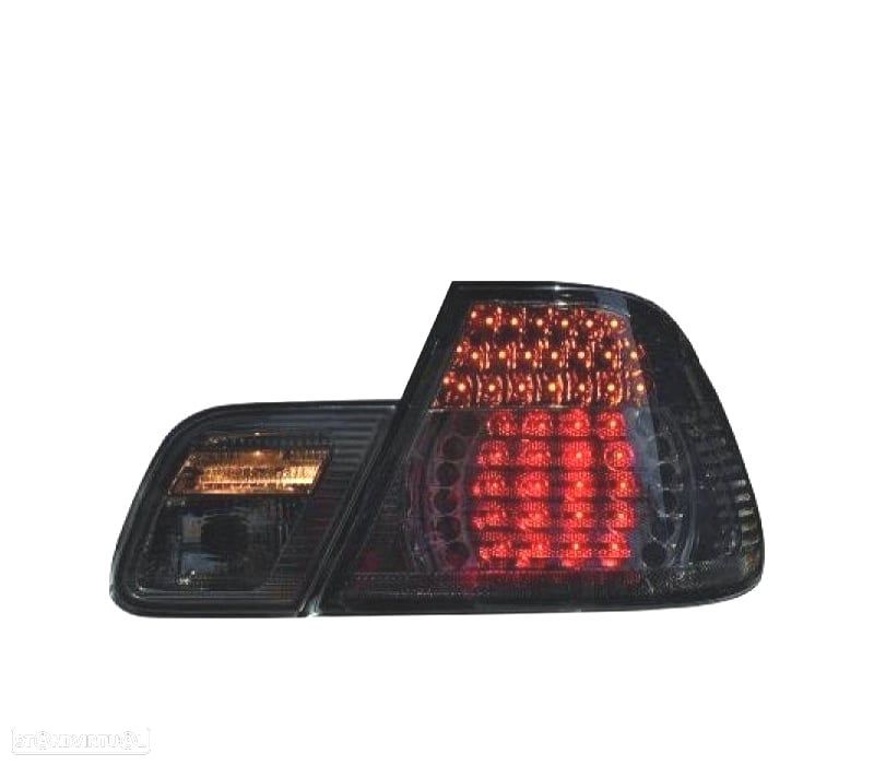 FAROLINS TRASEIROS LED BMW E46 CABRIO 99-03 ESCURECIDOS LOOK M3 - 1