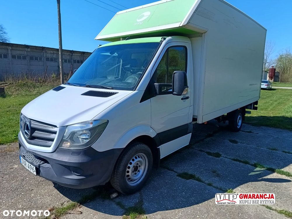 Mercedes-Benz Sprinter KONTENER+ winda ZEPRO (750kg) 2.1 diesel 163kM automat 2015 rok ROZSTAW OSI MAXI 4,34m ZADBANY! - 2
