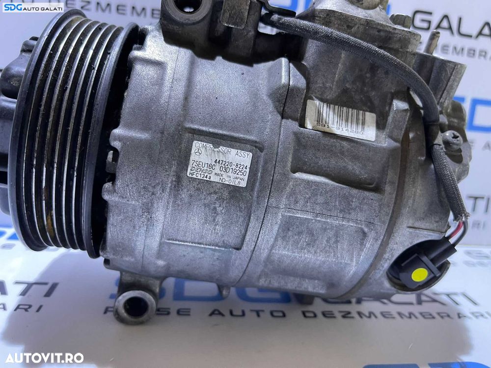 Compresor AC Aer Conditionat Clima Mercedes Clasa E Class W211 E200 E220 2.2 CDI 2001 - 2009 Cod A0002306511 [M5896] - 6