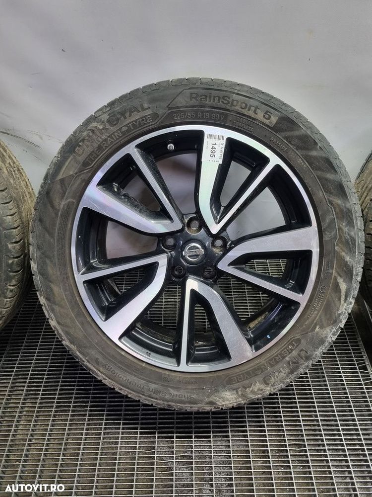 Jante aliaj Nissan X - Trail T32 2014 - 2017 (1495) R19 CU CAUCIUC DOT 2024 ET40 5*115 - 3