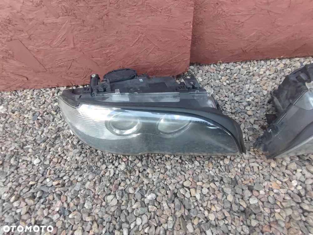 BMW E46 COUPE / CABRIO LIFT ( PO LIFT ) ORYGINALNE LAMPY PRZÓD MARKI AL Automotive Lighting LEWA / PRAWA EUROPA POD ŻARÓWKĘ H7 + BIAŁE KIERUNKOWZKAZY O NR. 63 12 7 165 889 / 63 12 7 165 890 / 63 12 7 165 919 / 63 12 7 165 920 OEM W BARDZO DOBRYM STANIE - 5