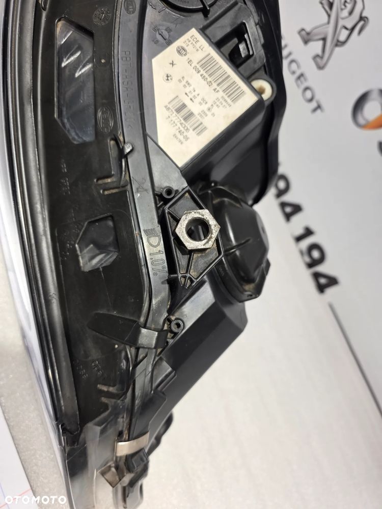 BMW E60 / E61 07- LIFT PRAWY BI-XENON NIESKRĘTNY BLACK PRAWA LAMPA PRZEDNIA PRZÓD , NR 7177740 / 7177740-06 / A8717774006 , NR AUKCJI LPP189 - 13