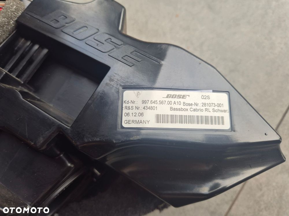 glosnik subwoofer bose porsche cayman 987 99764556700 anglik - 2