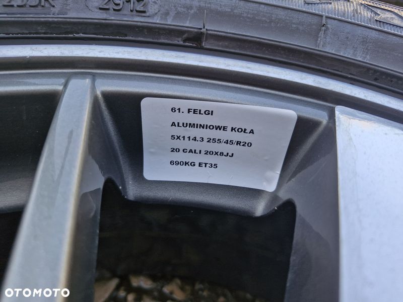 RENAULT SCENIC III  NISSAN FELGI ALUMINIOWE 5X114,3 20 CALI 8.0J KOŁA ET35 - 10