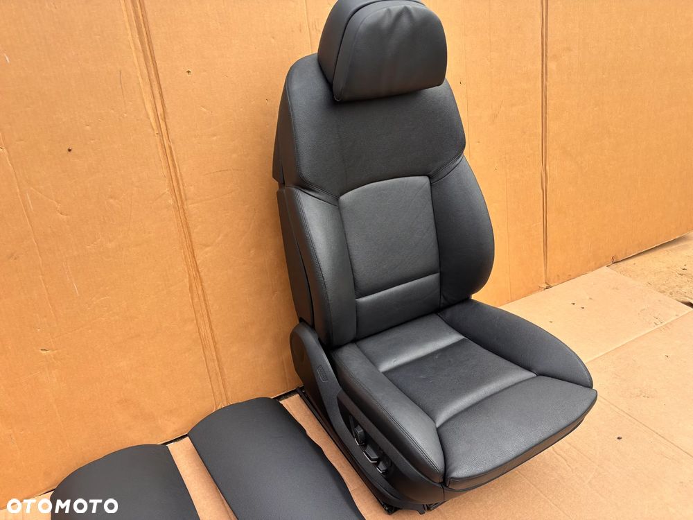 BMW 5 F10 F11 Fotele Czarne Europa Kanapa Komfort Komforty Grzane Komplet Przed Liftem Fotel Przedni Lewy Prawy Tylna - 8