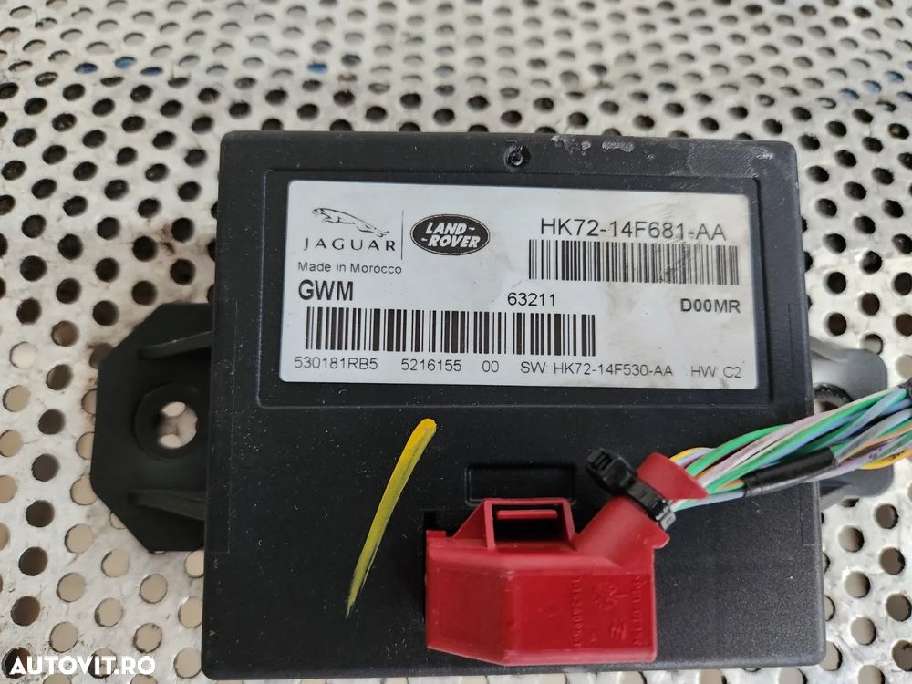 Modul Gateway Land Rover Range Rover Evoque Dicovery Sport Jaguar E/F Type An 2012-2013-2014-2015-2016-2017-2018-2019 Cod HK72-14F681-AA Dezmembrez Range Rover Evoque Facelift An 2015-2016-2017-2018-2019 2.0 D Automat 4x4 Volan Stanga - Dezmembrari Arad - 4