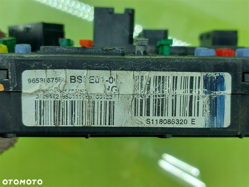 Moduł BSI Sterownik CITROEN BERLINGO I 96-10 S1180855320 E 9653667570 - 3