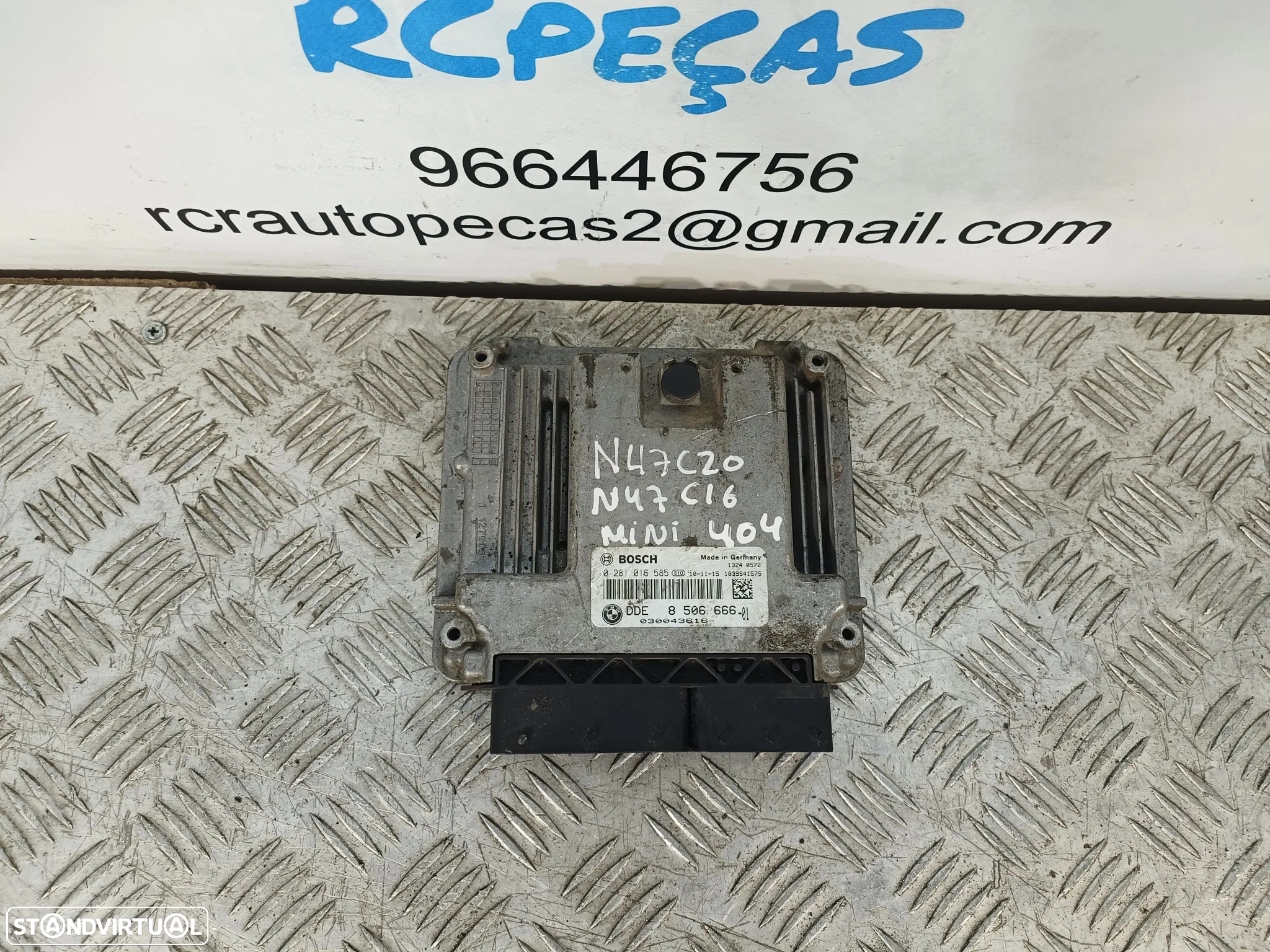 Centralina Motor Original Bosch BMW Mini Cooper One N47C16 N47C20 N47N 8 506 666 / 8506666 / 0281016585 / 0 281 016 585 - 3