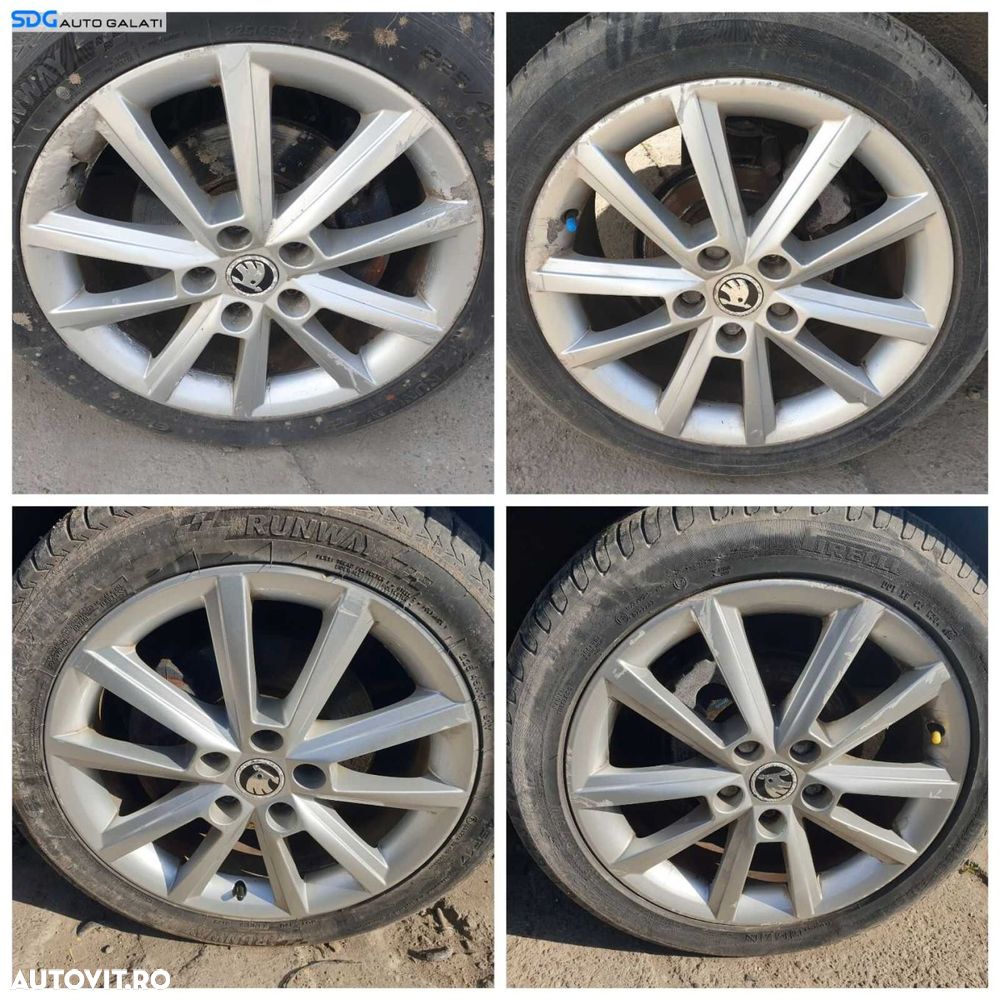 Set 4 Jante Roti Aliaj 5x112 225 45 17 R17 Volkswagen Jetta 2005 - 2011 [0325] - 1