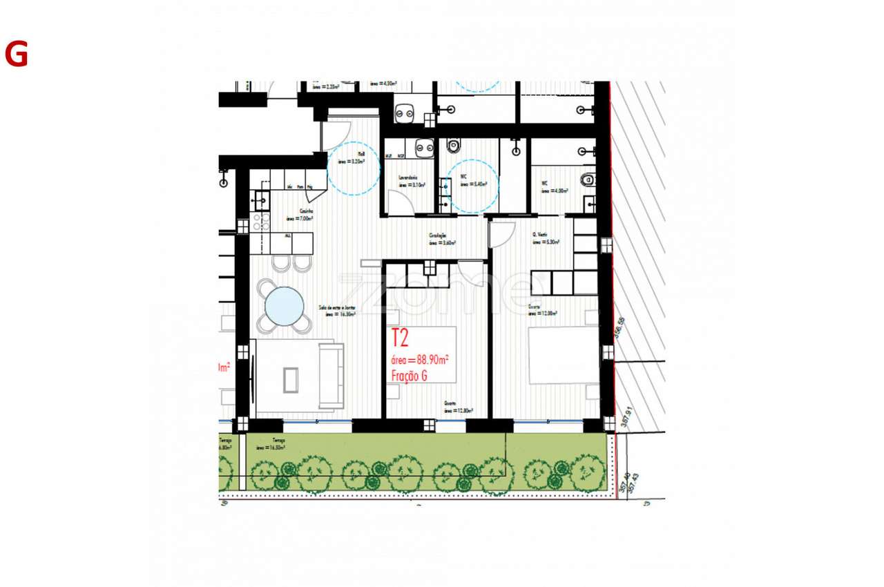 Apartamento T2, Freamunde, Paços de Ferreira (Fração G) - Grande imagem: 4/16
