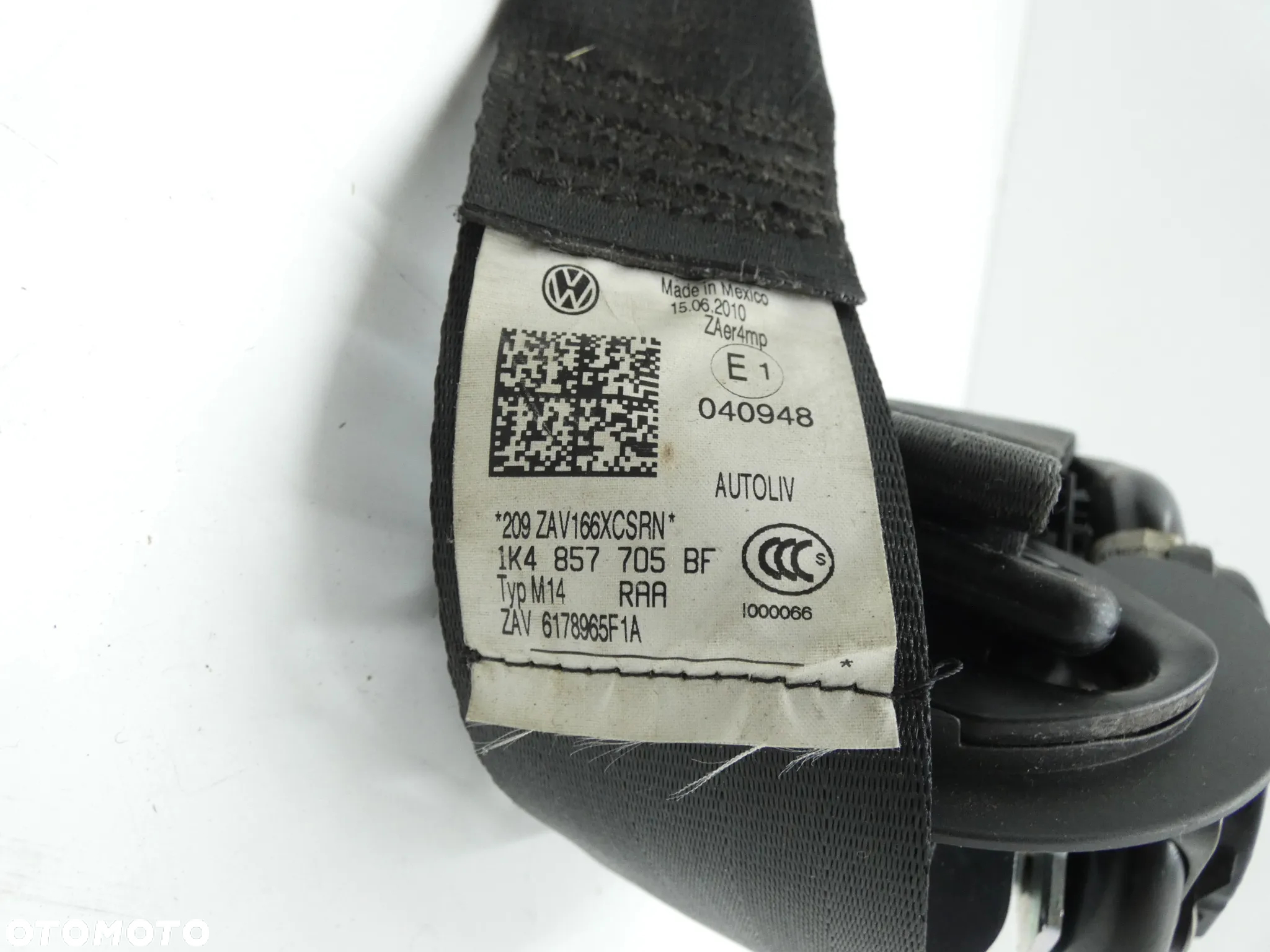 VW GOLF VI 6 KOMBI PAS BEZPIECZEŃSTWA LEWY PRZÓD 1K4857705BF GORLICE - 3