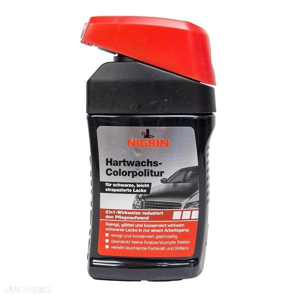 Pasta polish ceara auto Nigrin 300ml Negru, Black - 1