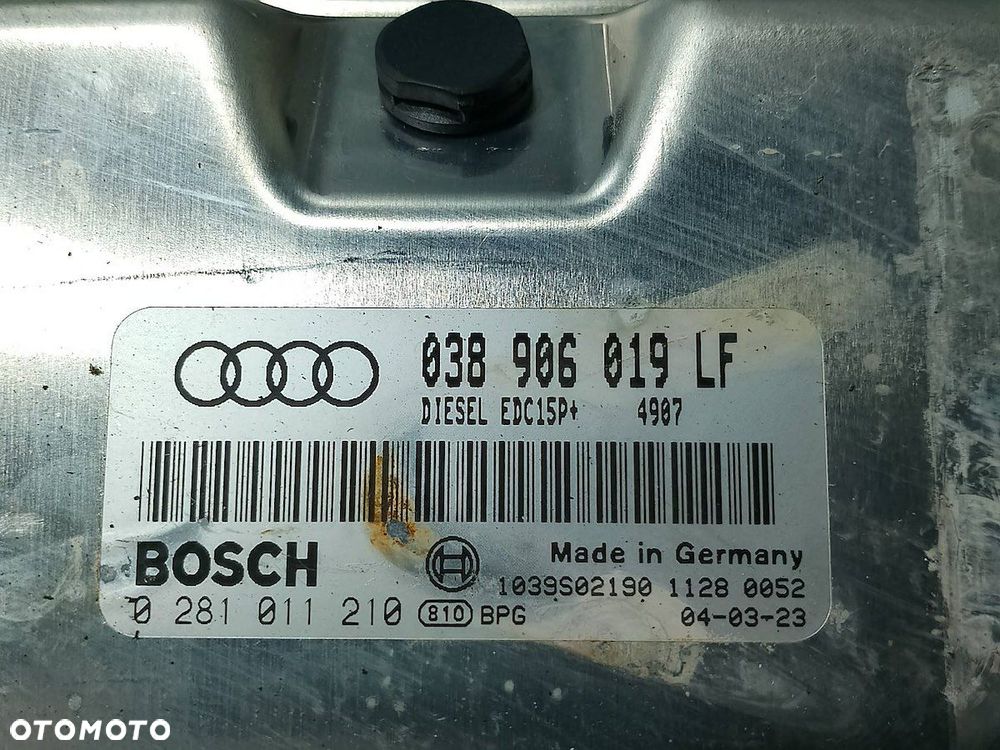 KOMPUTER, STEROWNIK AUDI A4 B6 038906019LF 0281011210 1.9 TDI - 4