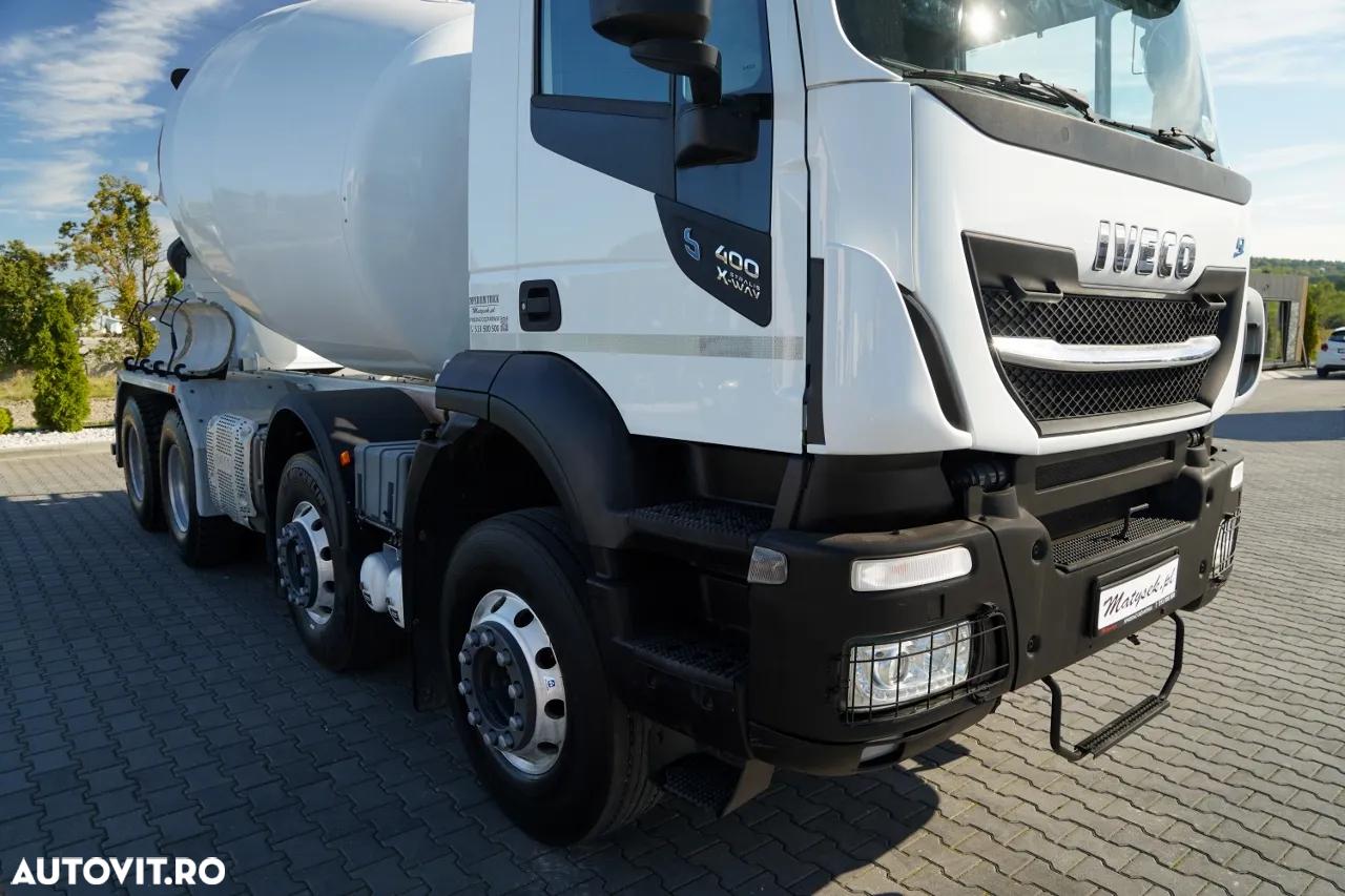 Iveco 400 SL X-WAY STRALIS / 8X4 / BETONIERĂ / IMER / ANVELOPE 100% / JANTE DIN ALIAJ / - 9