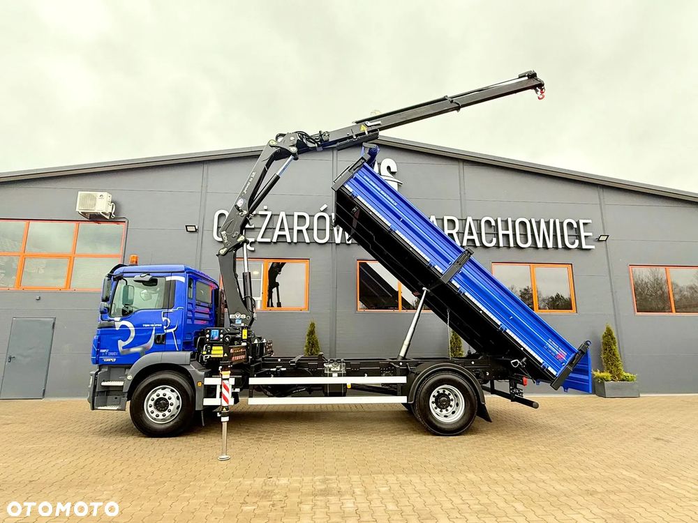 MAN TGM TGL TGS 18.250 // wywrotka 3-S + HDS HMF 1420 - K2 // budowlanka // energetyka //żuraw dzwig kran crane // Świeżo sprowadzony - 3