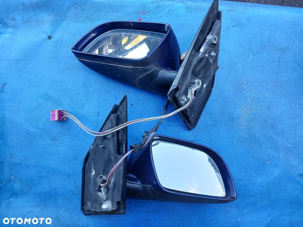 Lusterko prawe lewe Volkswagen Polo 9N IV 5 PIN prawe lewe pasażera kierowcy kolor LD5Q granatowe niebieskie ELEKTRYCZNE 01-09 - 2