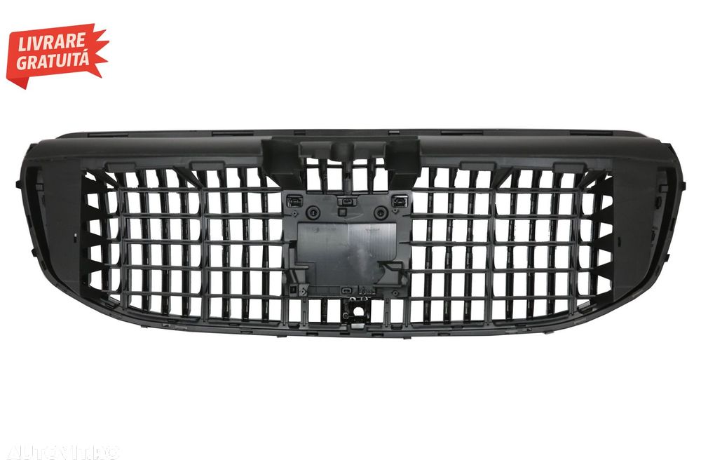 Grila Centrala Mercedes GLS SUV X167 (2019-2023) M Look Negru Lucios- livrare gratuita - 4