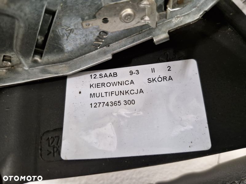 saab 93 9-3 ii 2 kierownica skóra multifunkcja 12774365 - 10