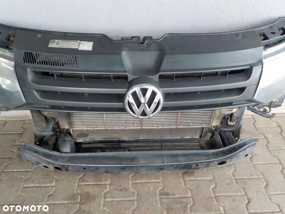 VW T5 LIFT KOMPLETNY PRZÓD MASKA ZDERZAK BŁOTNIKI WZMOCNIENIE CHŁODNICE - 12
