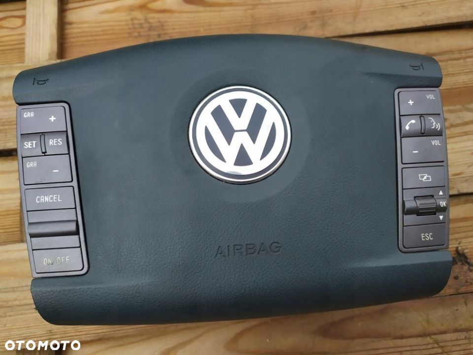 VOLKSWAGEN PHAETON PODUSZKA KIEROWNICY NIEBIESKA - 1