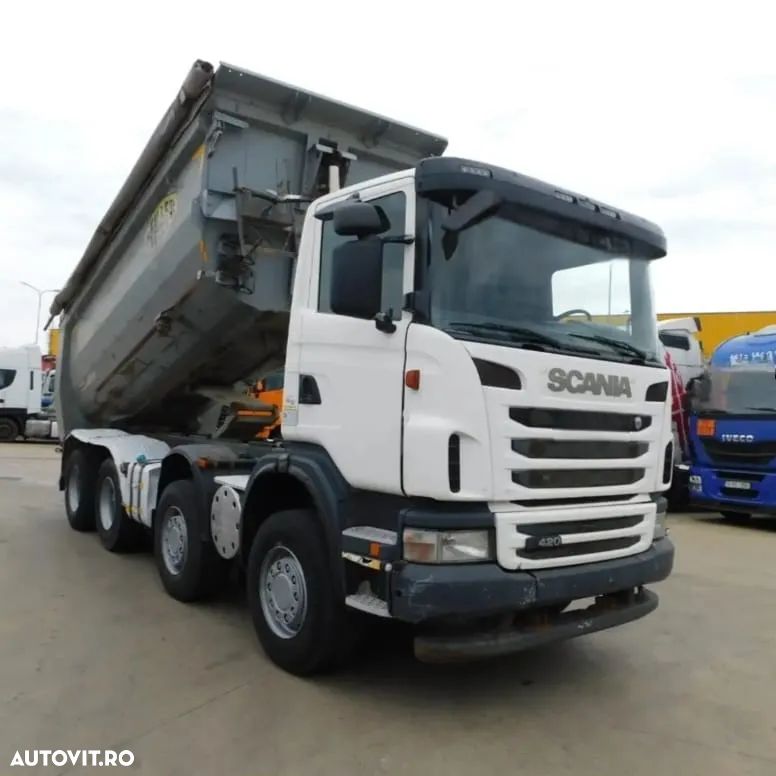 Scania G420, euro 5 cu AdBlue, AC, bena Meiller 18 m3 - 4