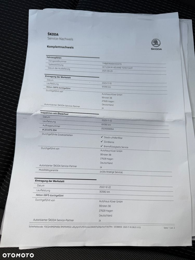 Skoda Octavia 1.5 TSI e-TEC DSG Ambition - 29
