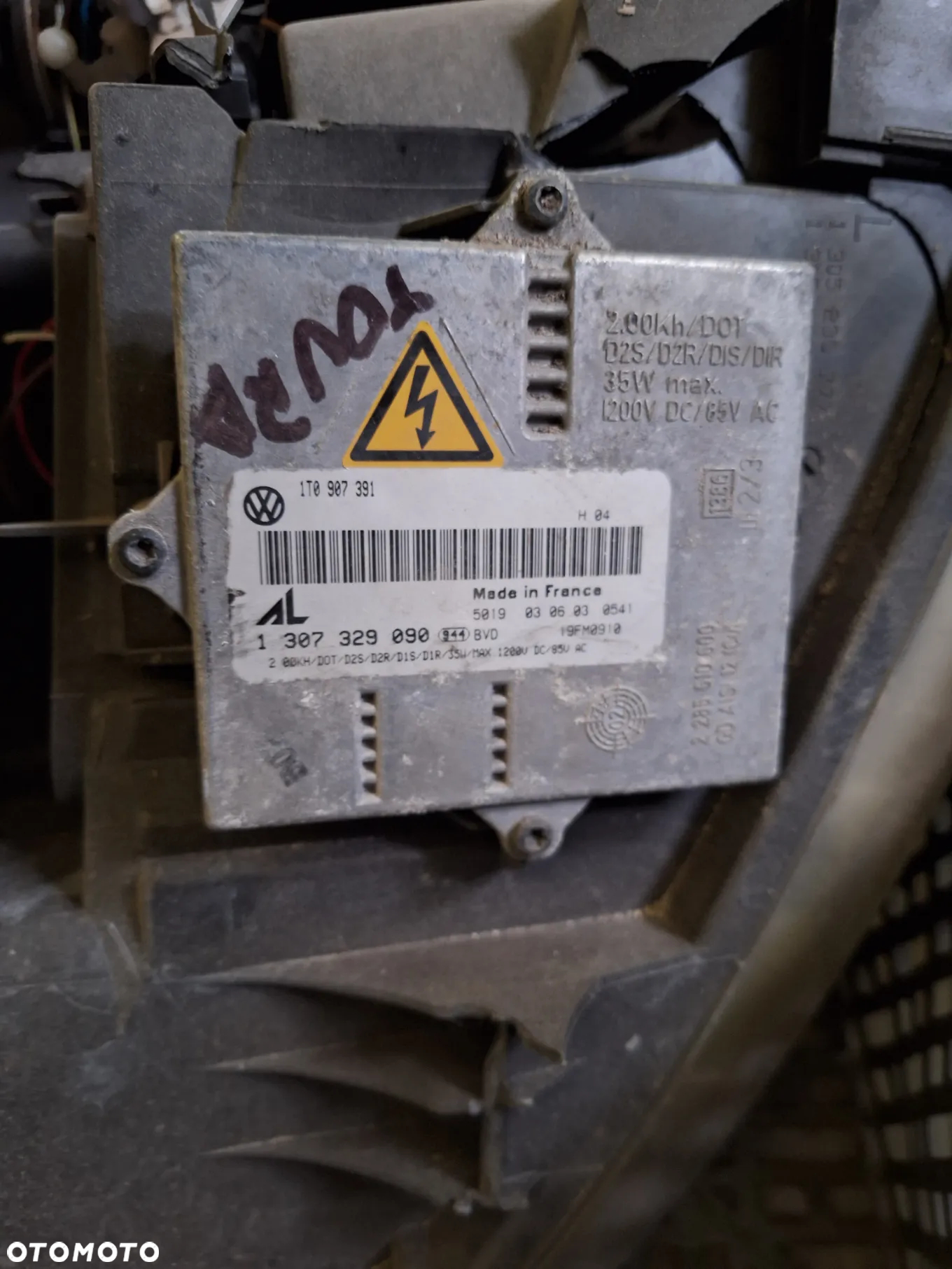 przetwornica XENON lampy przód 1307329090 VOLKSWAGEN TOURAN I - 2