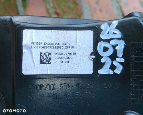 PORSCHE MACAN GTS 95B LIFT LAMPA LEWA TYLNA ORYGINAŁ 95B945091AM - 5