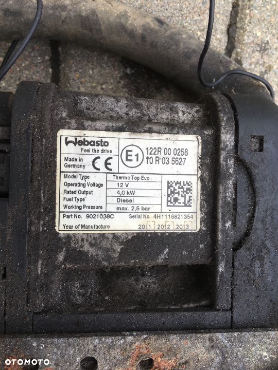ogrzewanie postojowe WEBASTO THERM TOP EVO diesel - 5