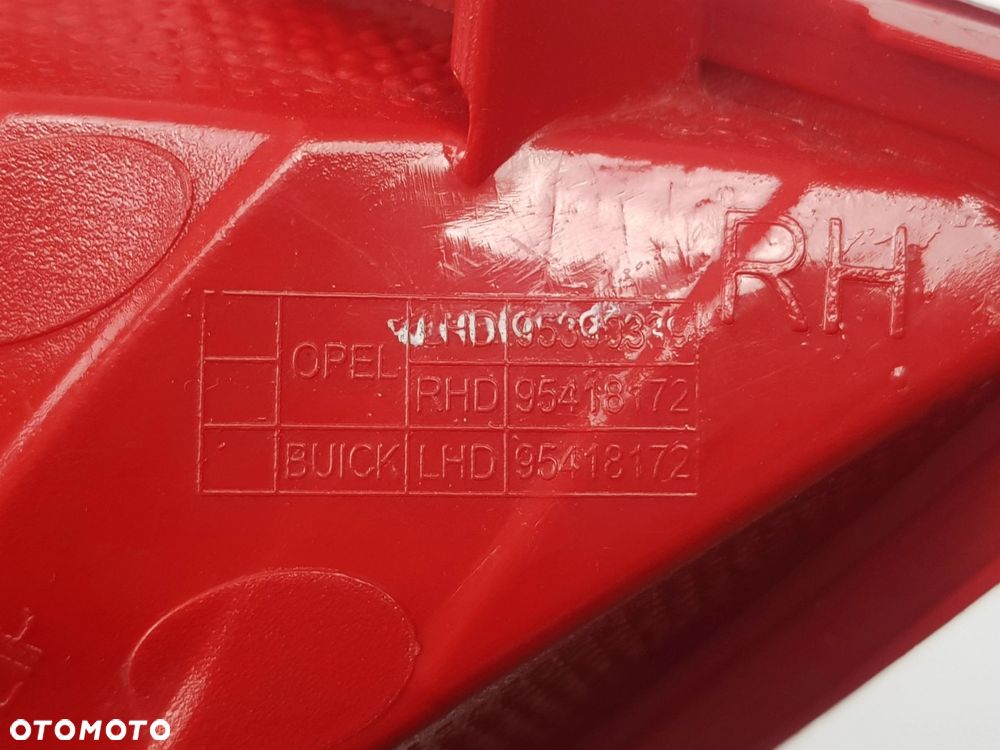 Lampa tylna prawa przeciwmgielna Prawy Tył Opel Mokka A 95390339 - 5