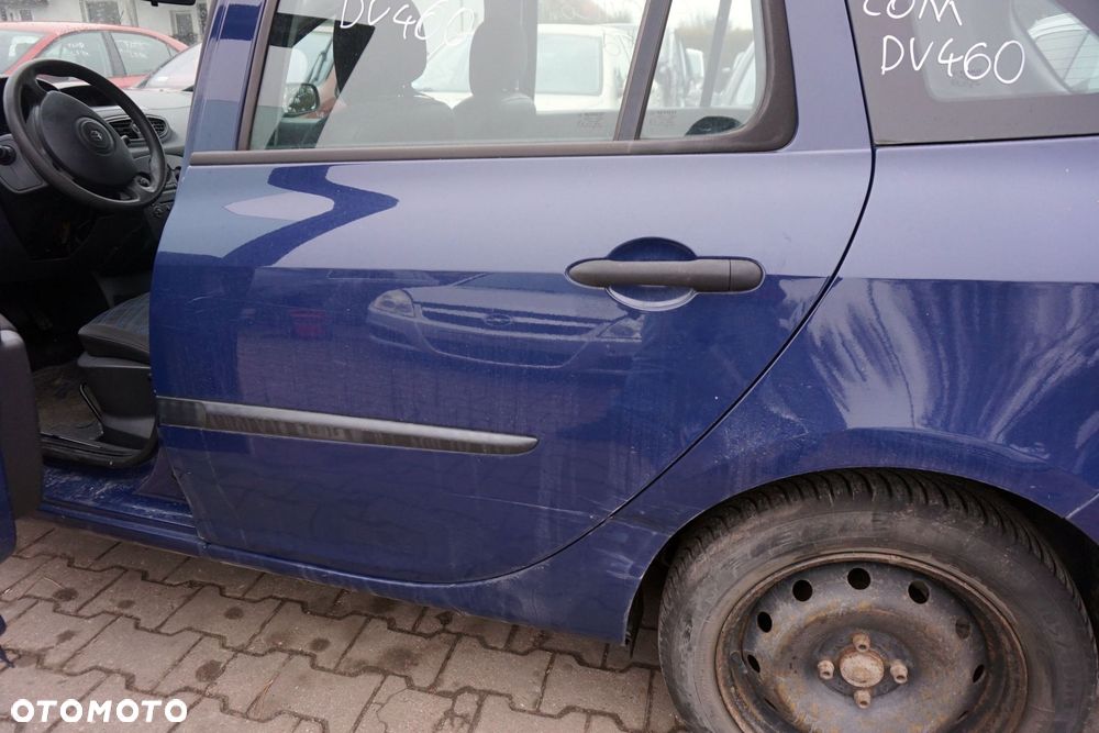 DRZWI TYLNE LEWE CLIO III PH1 KOMBI OV460  GRANATOWY RENAULT 2005-2009 - 2