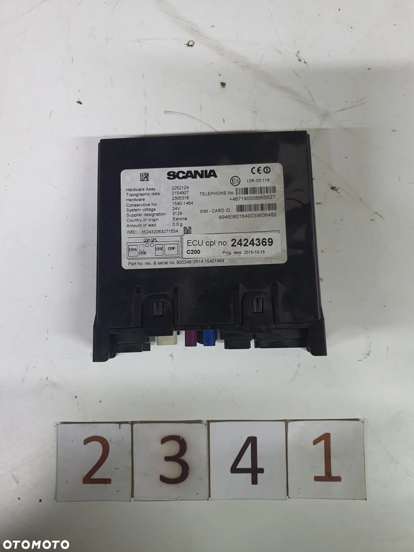 Sterownik komputer moduł ECU GPS Scania R 2424369 - 1