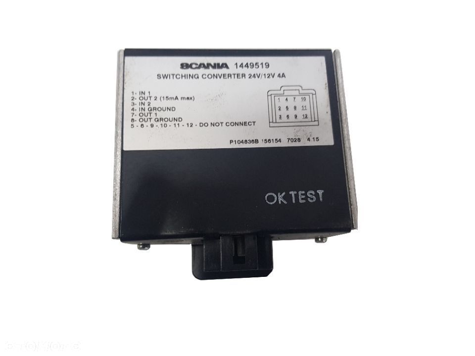PRZETWORNICA NAPIĘĆ PRĄDU 24/12 V SCANIA R 1449519 - 2