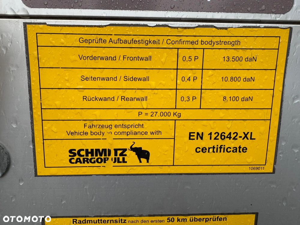 Schmitz Cargobull VARIOS 2,70-3-05m,  oś podnoszona!! 385/55R22,5 - 32