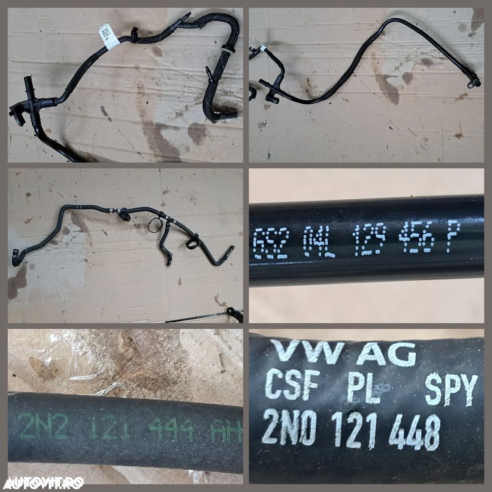 -1- Anexe motor VW Crafter 2.0 tdi 2019 carcasa filtru aer debitmetru furtun admisie intercooler lichid racire set capace protectie distributie electrovalva - 10