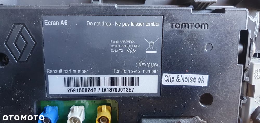 NAVI nawigacja Tomtom wyświetlacz ekran Renault Clio III 259155024R - 8