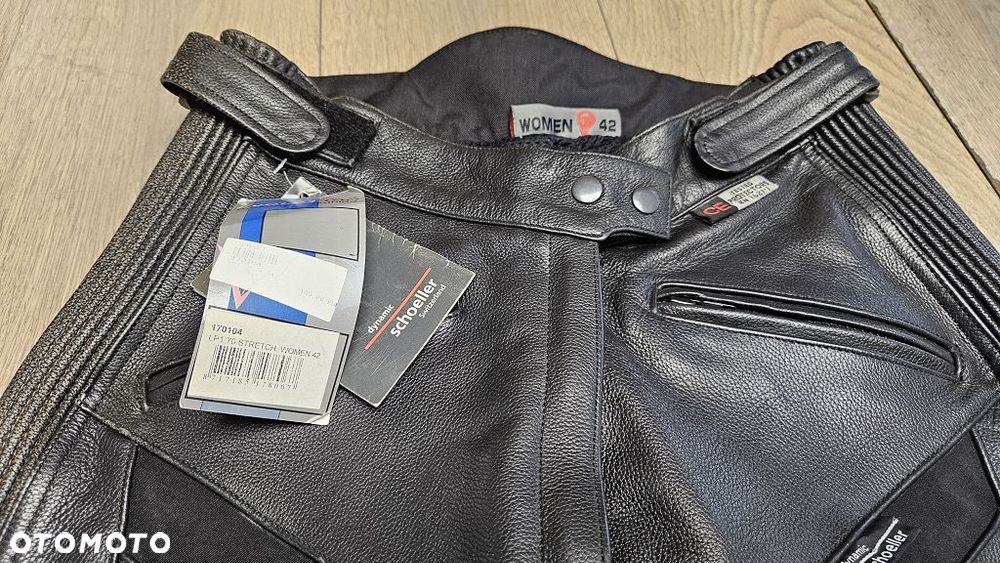 Skórzane Spodnie Motocyklowe Damskie Evolution Stretch Rozmiar 42 - 13