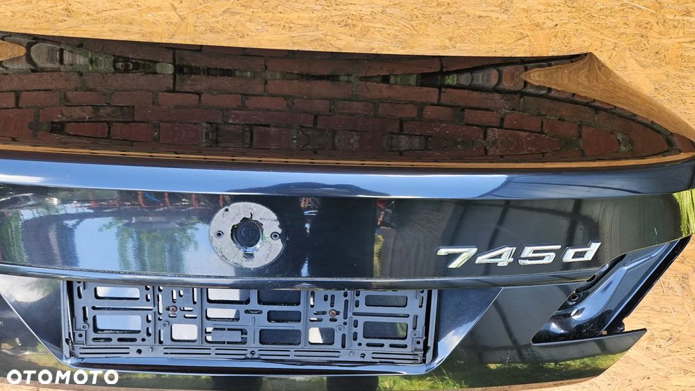 BMW 7 E65 LIFT Klapa bagażnika Czarna SCHWARZ 2 668 - 9