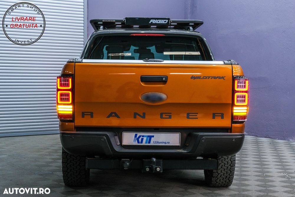 Stopuri LED Ford Ranger (2012-2018) Geam Clar cu Semnal Dinamic- livrare gratuita - 20