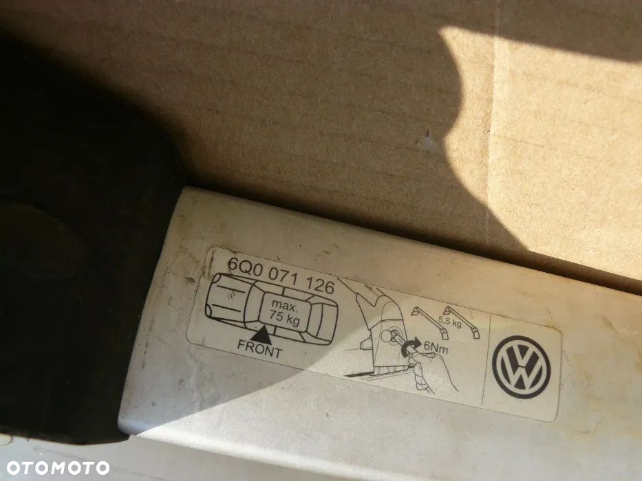VW POLO 6Q0 bagażnik dachowy oryg alu - 5