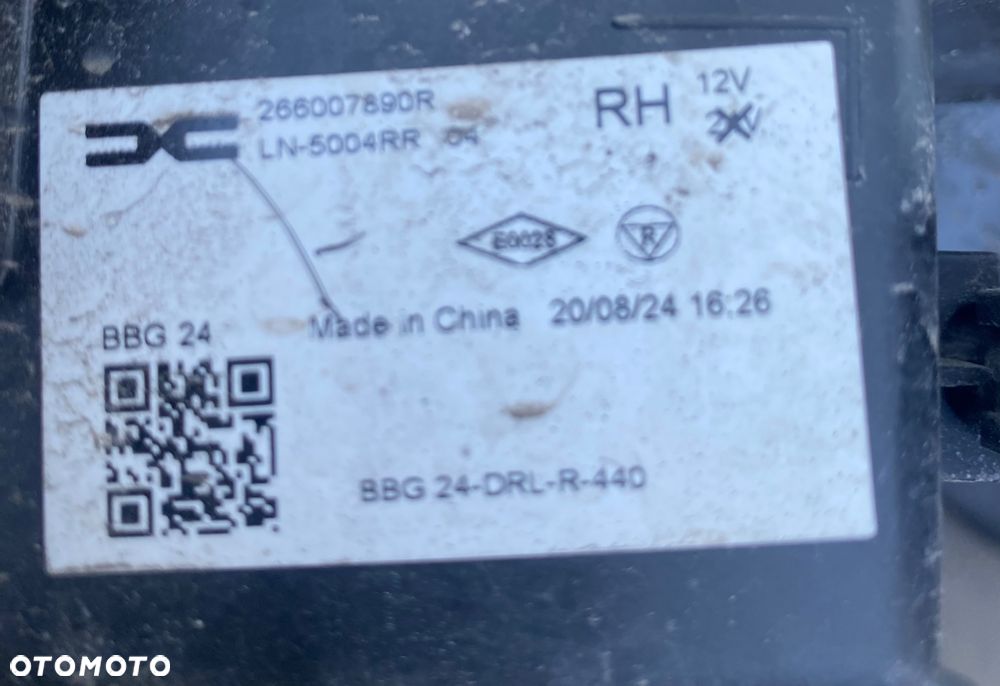 DACIA SPRING LIFT ( 2 II ) KOMPLET LAMP PRZEDNICH LAMPY PRZEDNIE GÓRNE DOLNE LAMPA PRZEDNIA GÓRNA  DOLNA LEWA PRAWA REFLEKTOR PRAWY LEWY PRZEDNI PRZÓD 260103998R 260602460R 266056266R 266007890R  led ledowy full led 2 II Wwa - 24
