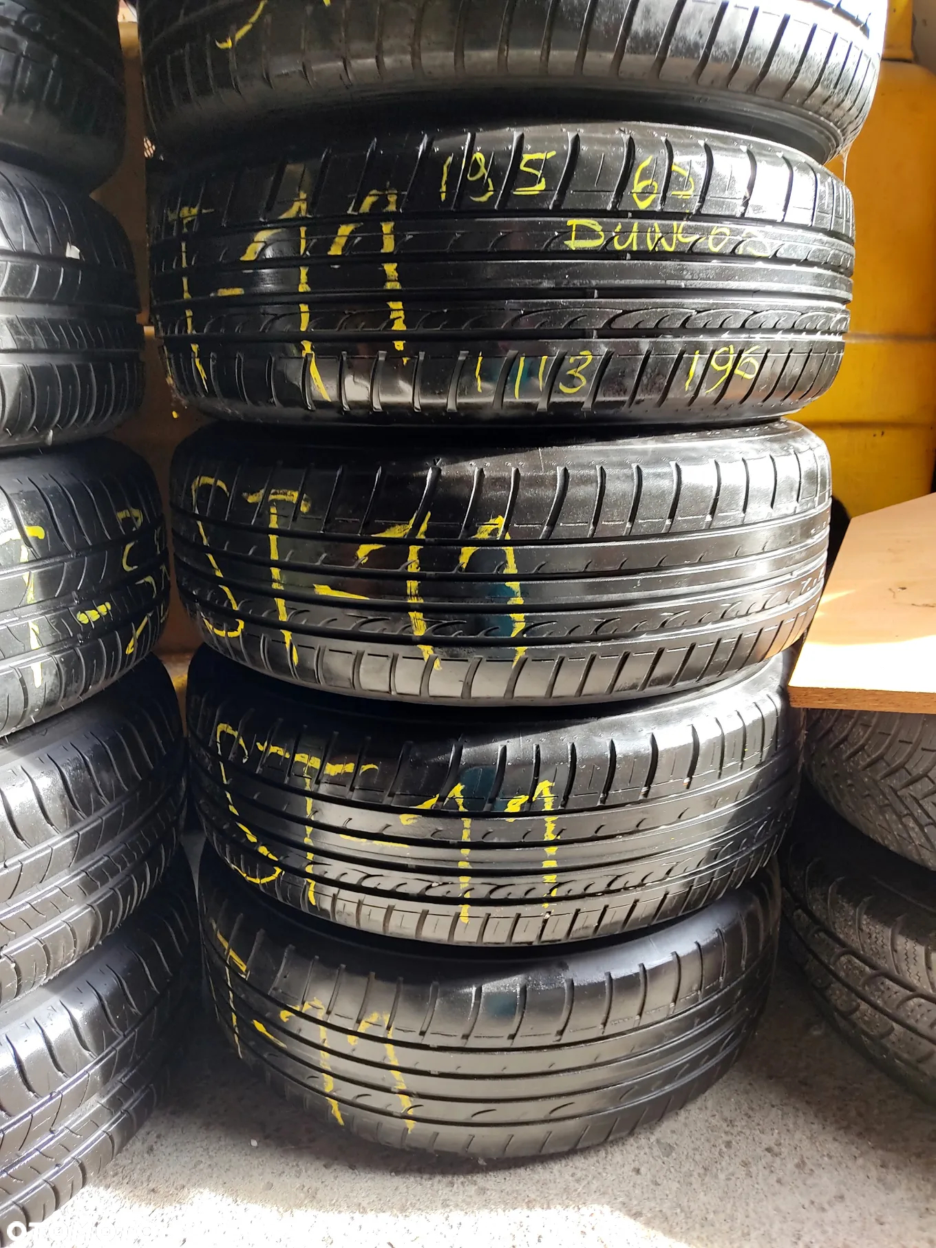195/65R15 Opony Letnie Lato DUNLOP SP SPORT FASTRESPONSE MO 5x112 Felgi Stalowe STAL 15 Koła Mercedes A W176 B W246 CLA C117 KLASA W169 W245 195/65 5-6mm - 2