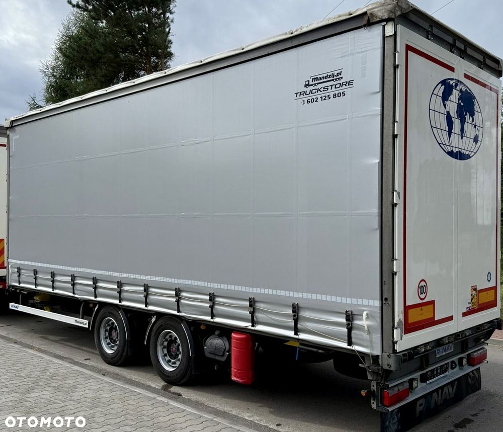 Panav PRZYCZEPA TANDEM FIRANKA DŁ:8.20m PRZEJAZDOWA OSIE SAF NOWA PLANDEKA STAN IDEALNY 2020r