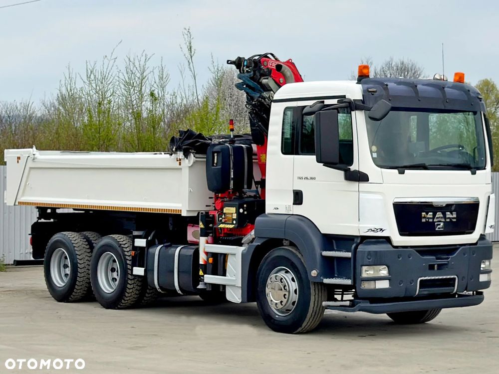 MAN TGS 26.360 * WYWROTKA 5,00 m * FASSI F135A.23 + PILOT * 6x4 * STAN BDB - 4