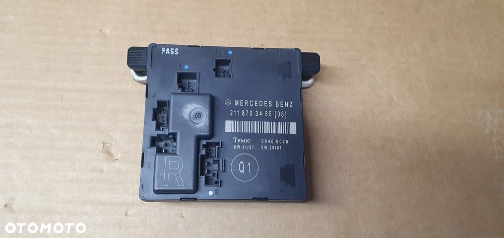 Moduł sterownik drzwi prawy tył Mercedes E Klasa W211 Lift A2118703485 - 1