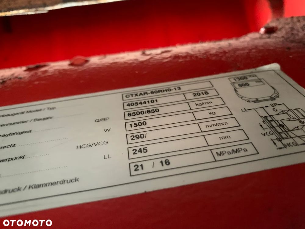 Chwytak do papieru Bolzoni Auramo CTXAR-60RH0-13 ID OS1252 - 11