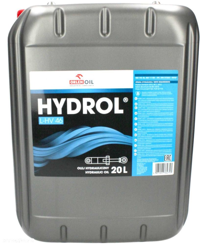 Olej hydrauliczny ORLEN HYDROL L-Hv46 20L RADOM wysyłka free - 1