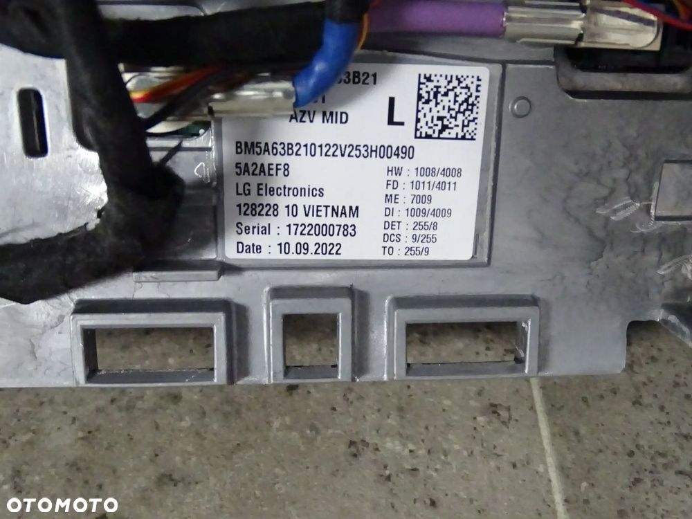 EKRAN MONITOR WYŚWIETLACZ LICZNIK BMW U06 X1 U11 5A2AEF8 5A63B21 EUROPA - 3